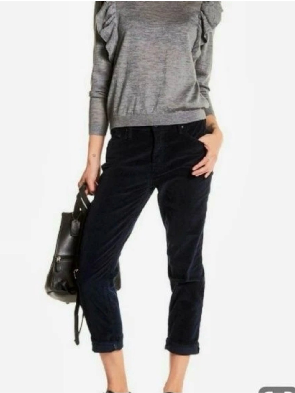 MOTHER The Dropout. Woman’s Black Casual Pants sz 27